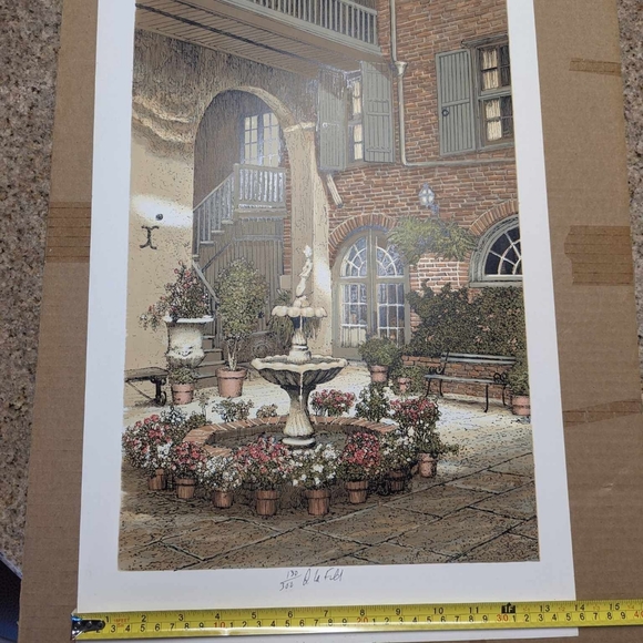 New Orleans Courtyard Painting - Picture 2 of 7